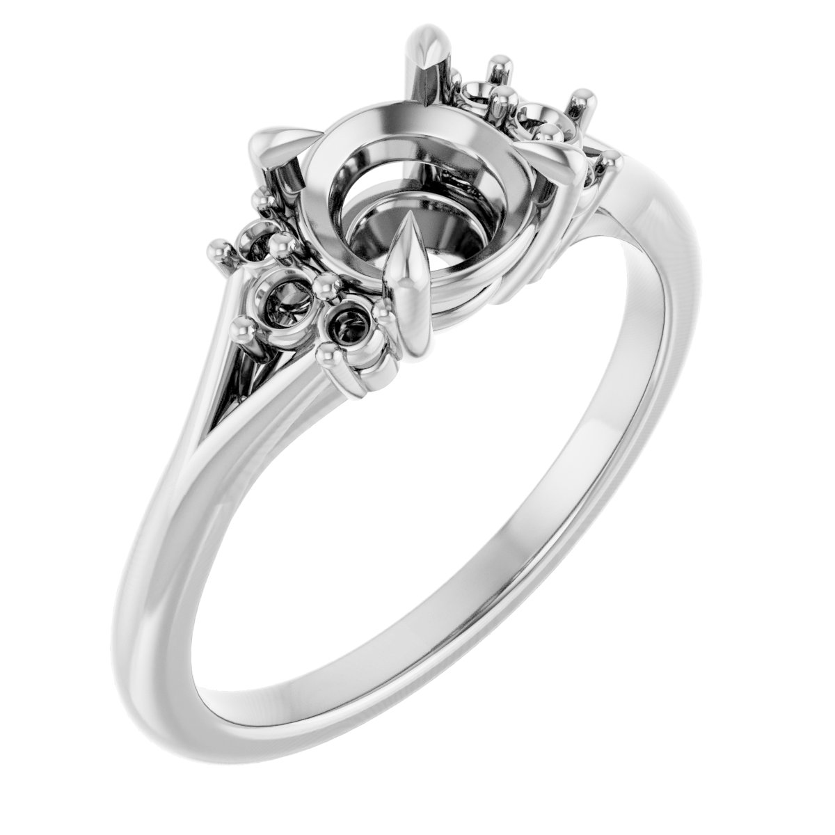 Accented Engagement Ring