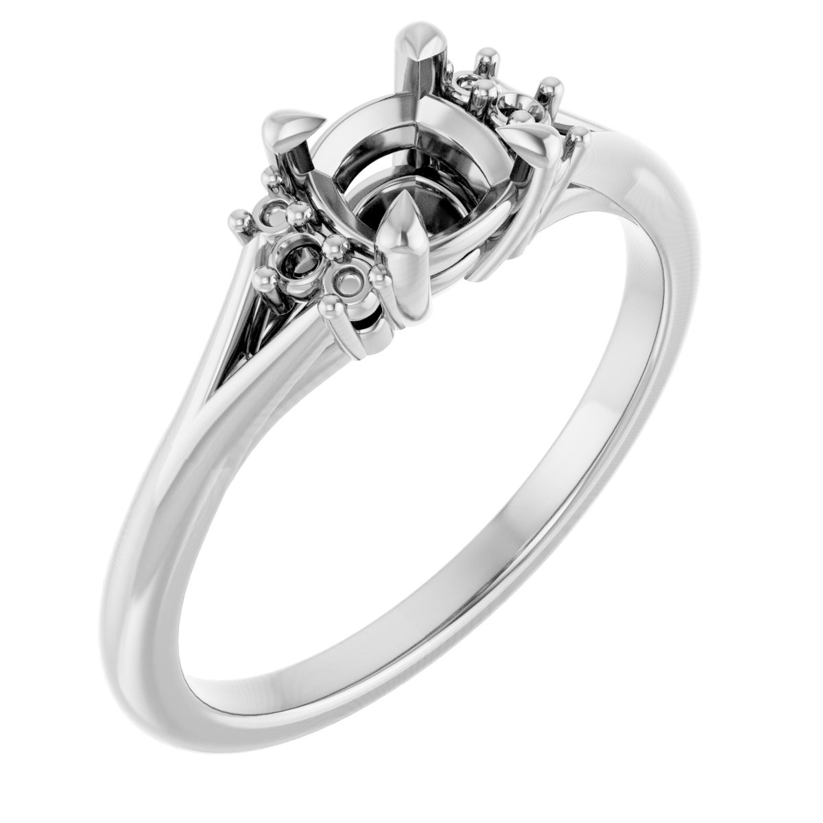Accented Engagement Ring