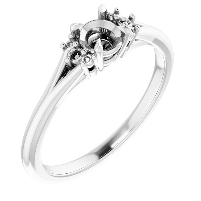 Accented Engagement Ring