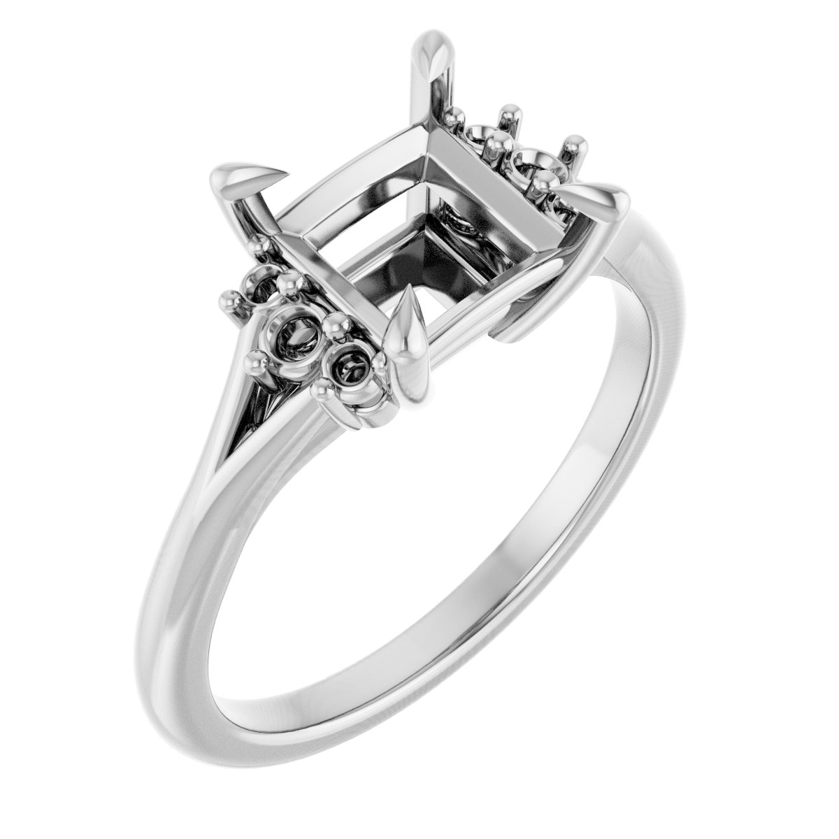 Accented Engagement Ring