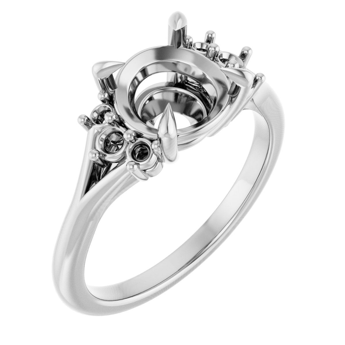 Accented Engagement Ring