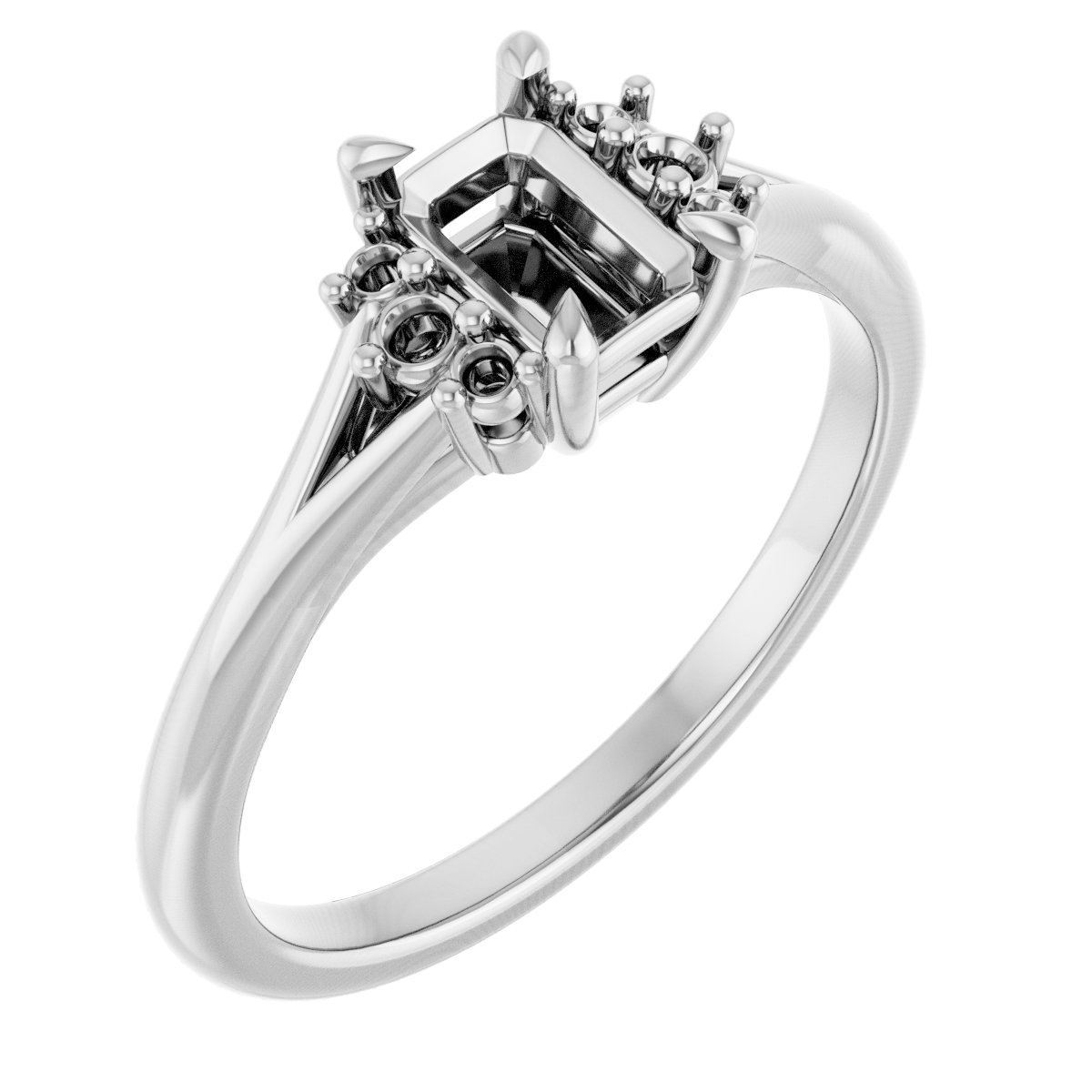 Accented Engagement Ring