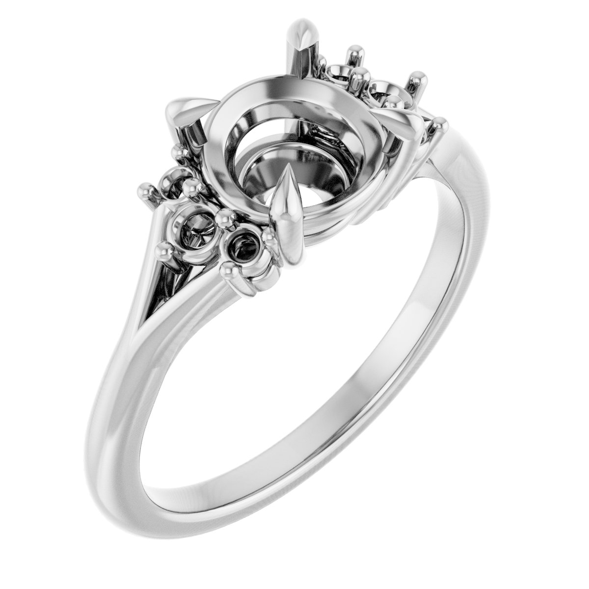 Accented Engagement Ring