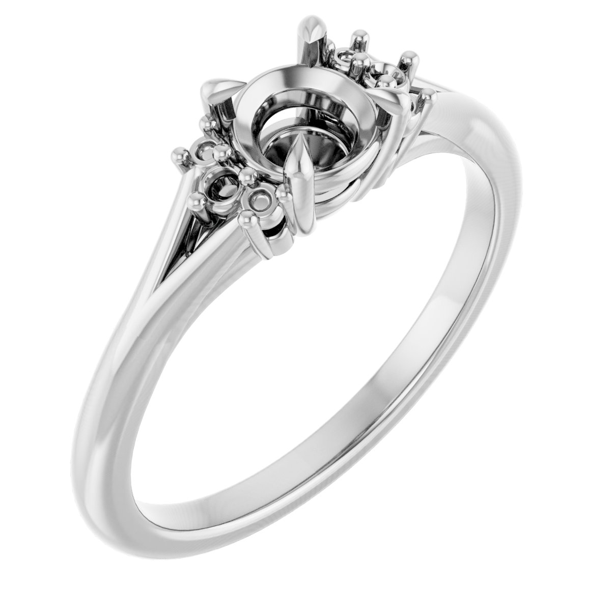 Accented Engagement Ring