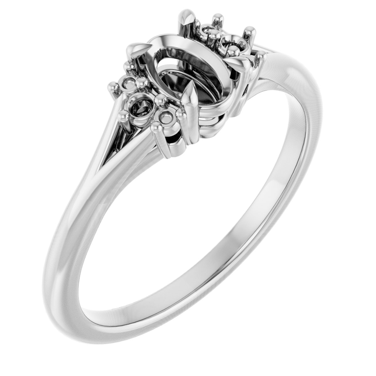 Accented Engagement Ring