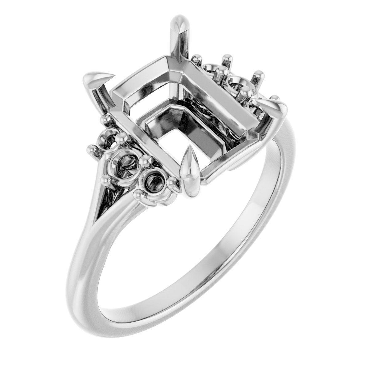 Accented Engagement Ring