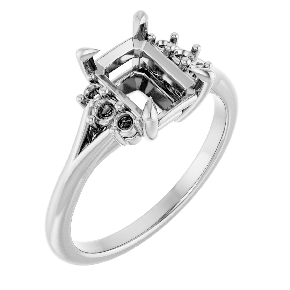 Accented Engagement Ring