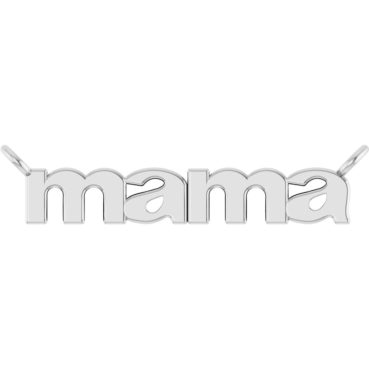 Mama Script Necklace or Center