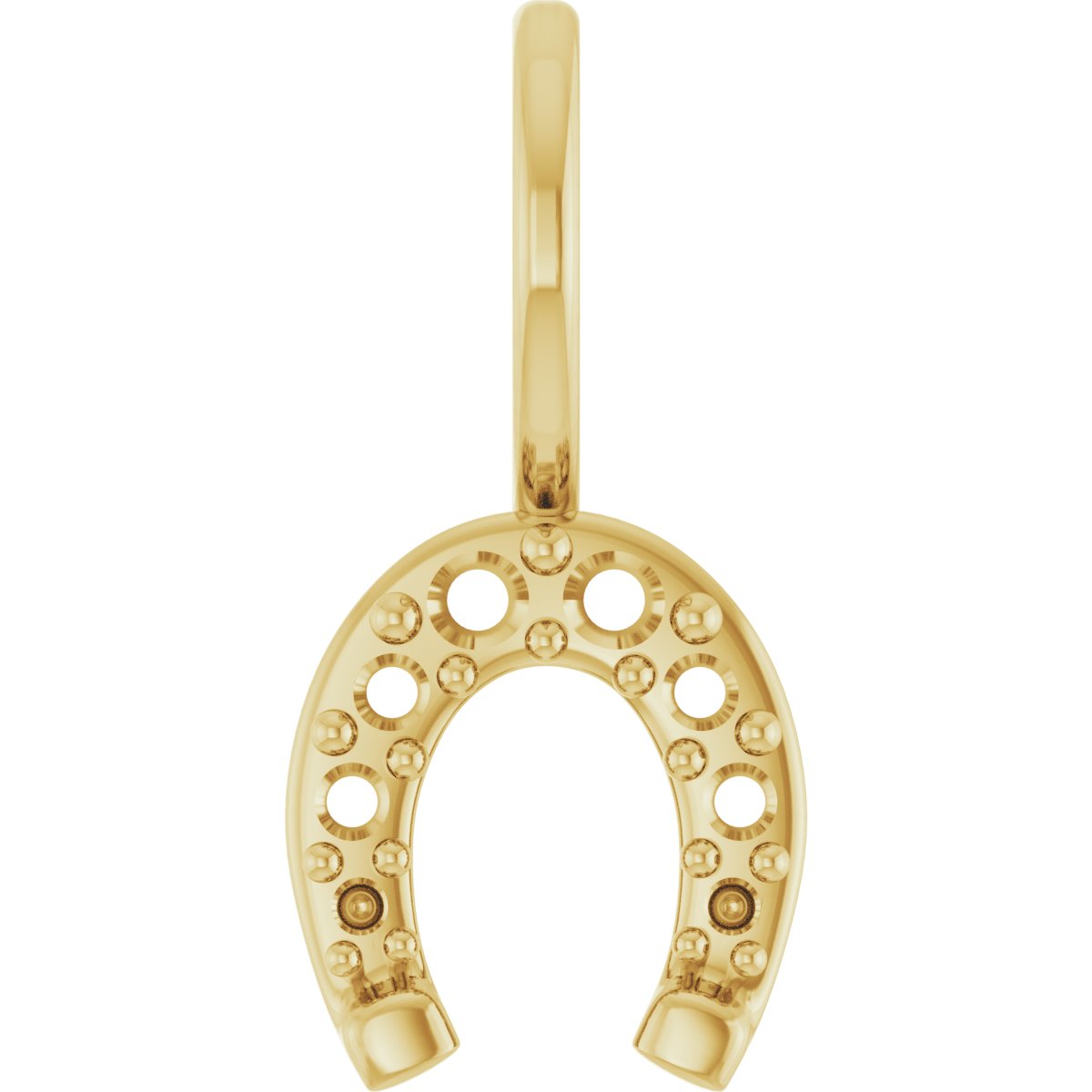 Accented Horseshoe Charm/Pendant