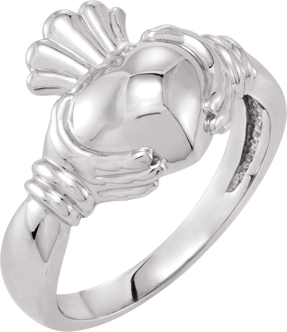 Continuum Sterling Silver Claddagh Ring Size 7