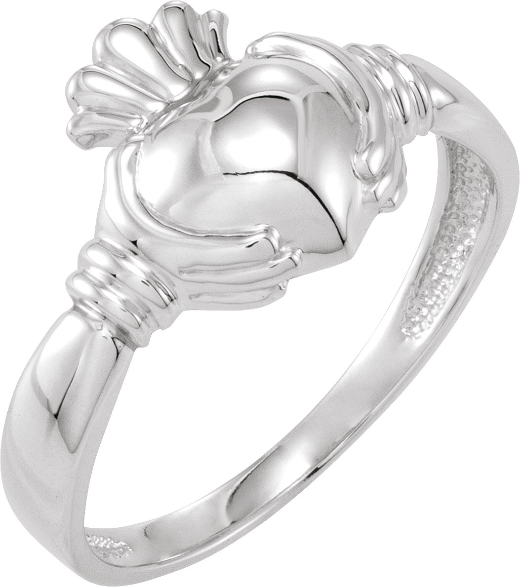 Sterling Silver Claddagh Ring Size 11