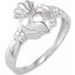 Sterling Silver Claddagh Ring Size 11