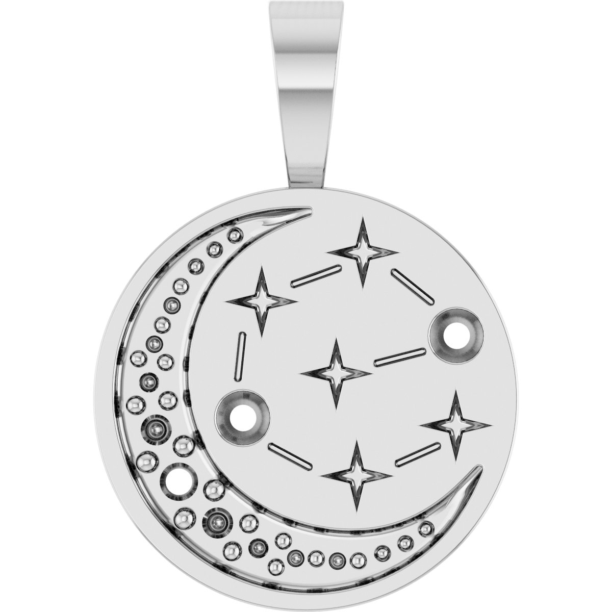 Moon & Star Family Necklace or Pendant