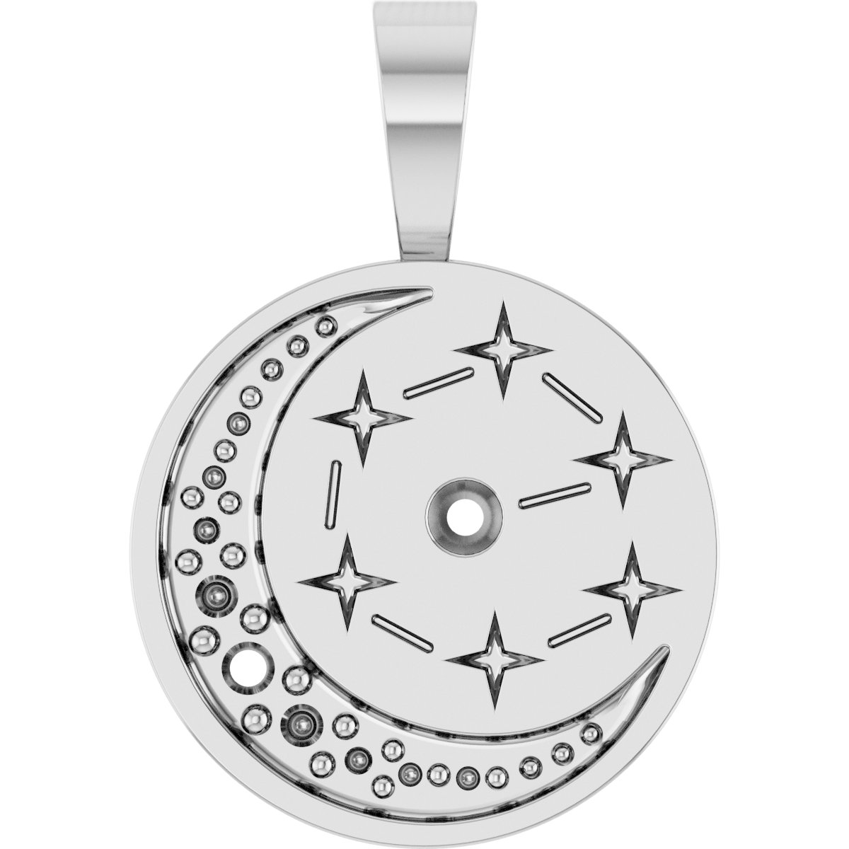 Moon & Star Family Necklace or Pendant