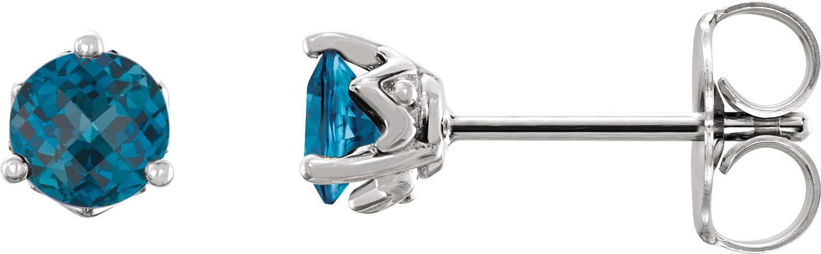 Round 3-Prong Stud Earrings