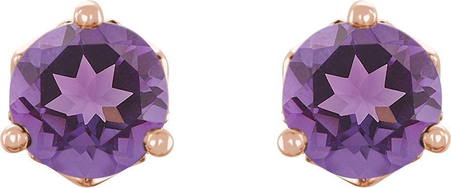 Alternative view of Round 3-Prong Stud Earrings