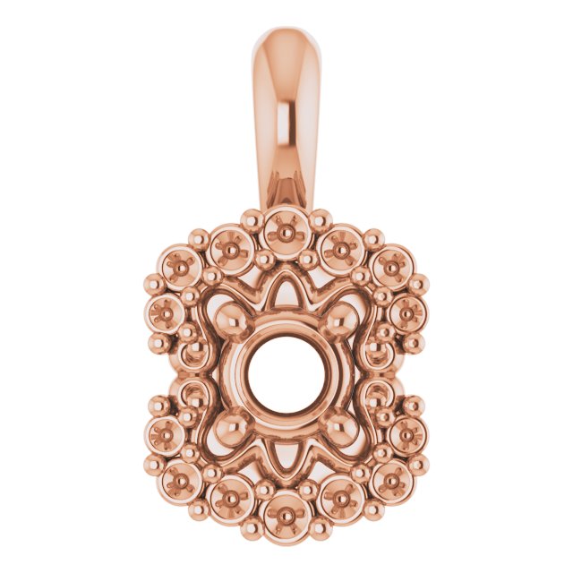 Sculptural Halo-Style Pendant