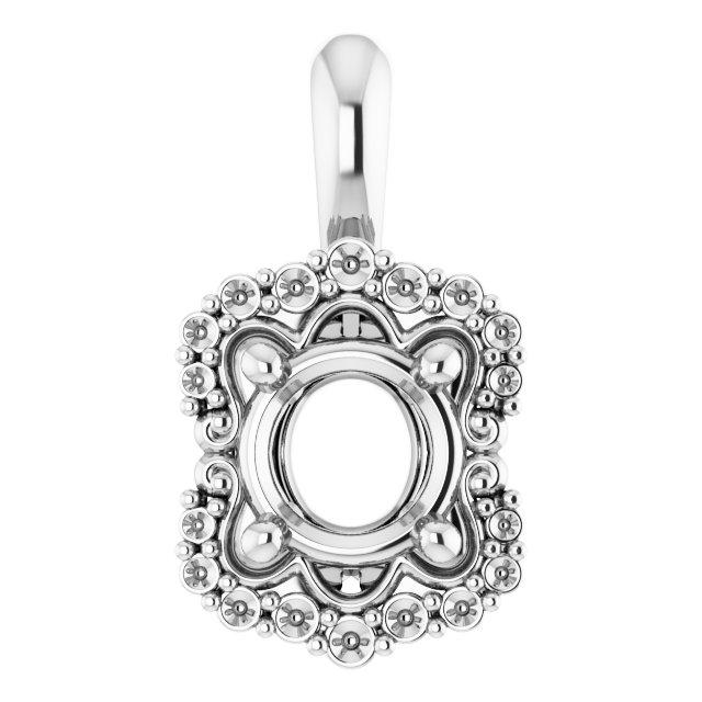 Sculptural Halo-Style Pendant