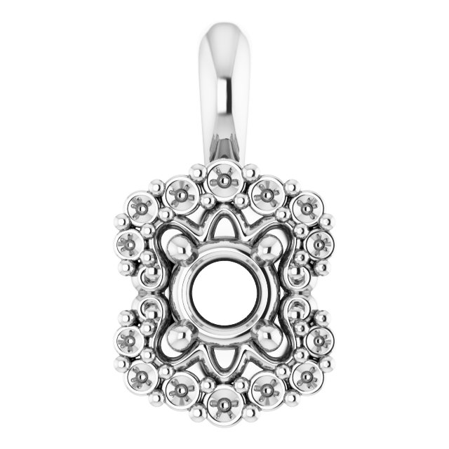 Sculptural Halo-Style Pendant