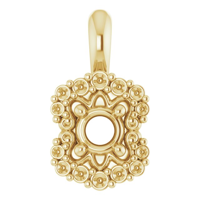 Sculptural Halo-Style Pendant
