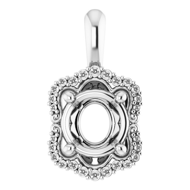 Sculptural Halo-Style Pendant