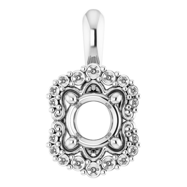 Sculptural Halo-Style Pendant