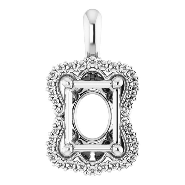 Sculptural Halo-Style Pendant