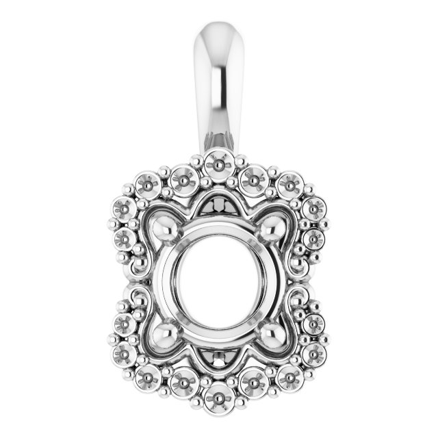 Sculptural Halo-Style Pendant