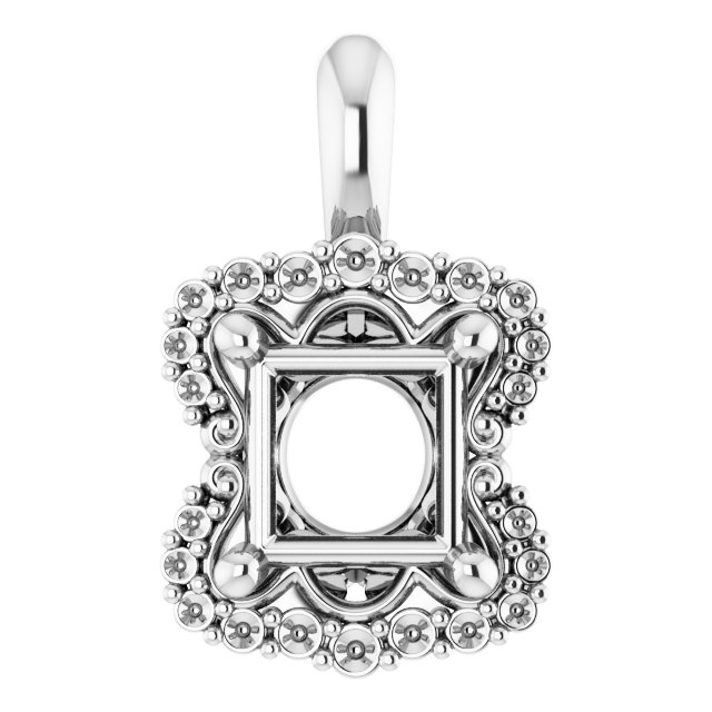 Sculptural Halo-Style Pendant