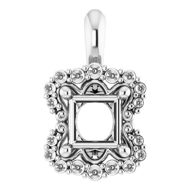 Sculptural Halo-Style Pendant