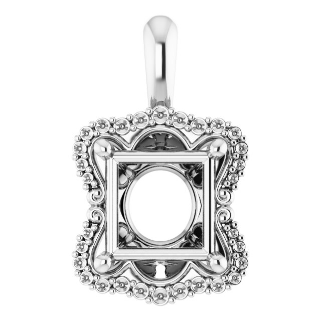 Sculptural Halo-Style Pendant