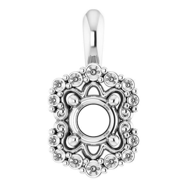 Sculptural Halo-Style Pendant