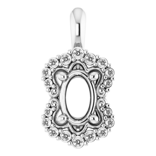 Sculptural Halo-Style Pendant