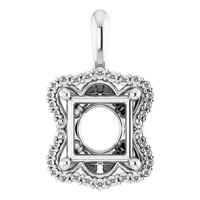 Sculptural Halo-Style Pendant