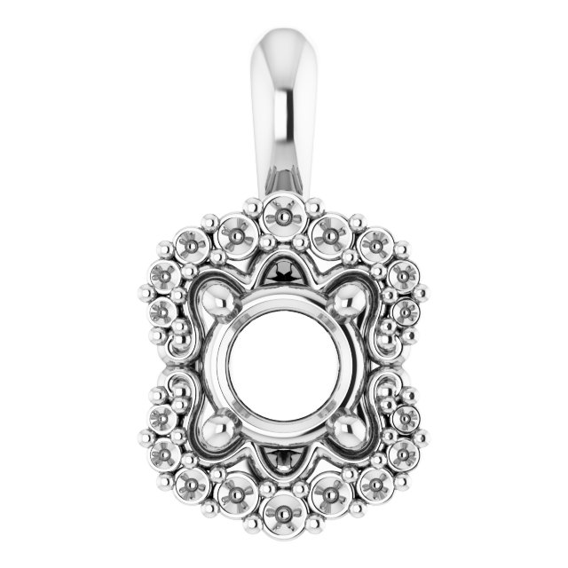 Sculptural Halo-Style Pendant