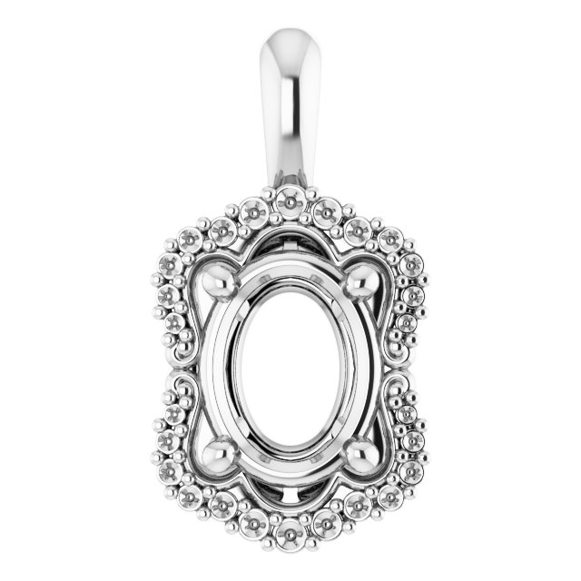 Sculptural Halo-Style Pendant