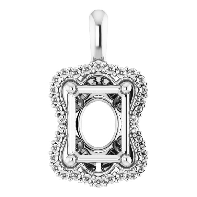 Sculptural Halo-Style Pendant