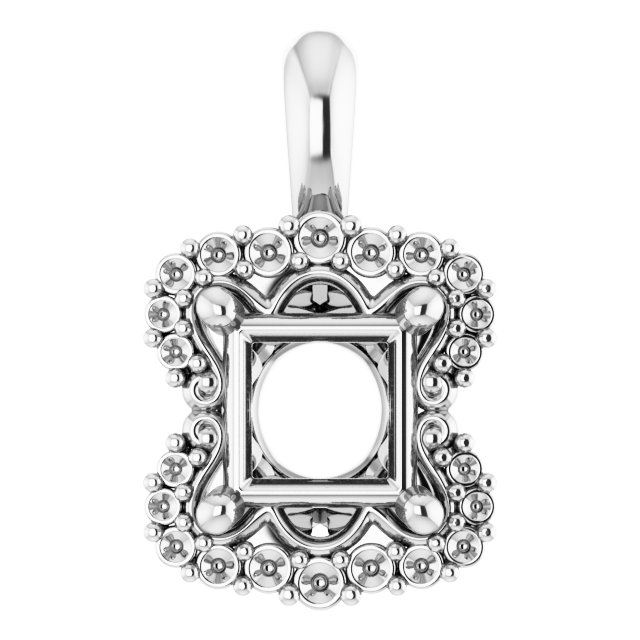 Sculptural Halo-Style Pendant