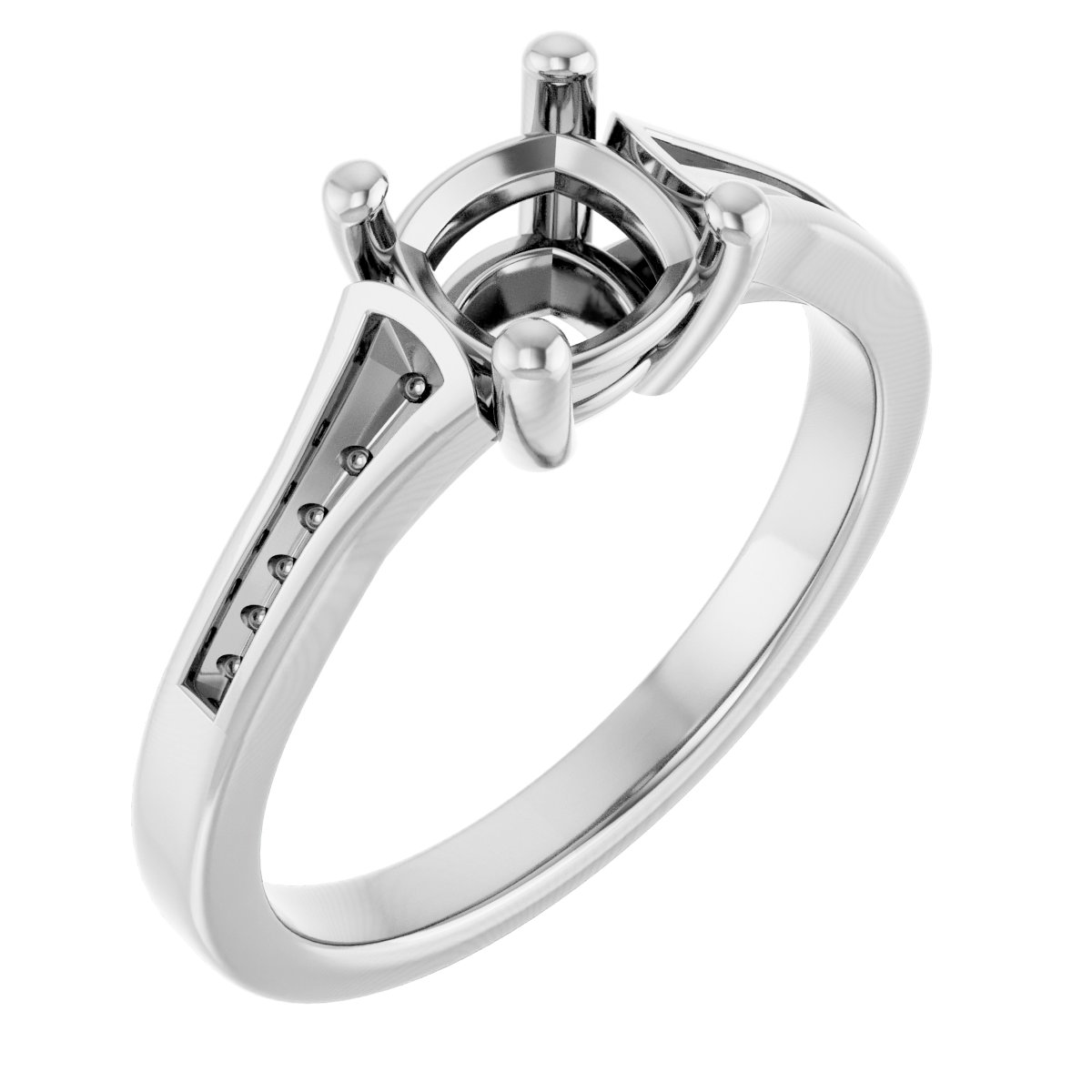 Accented Engagement Ring