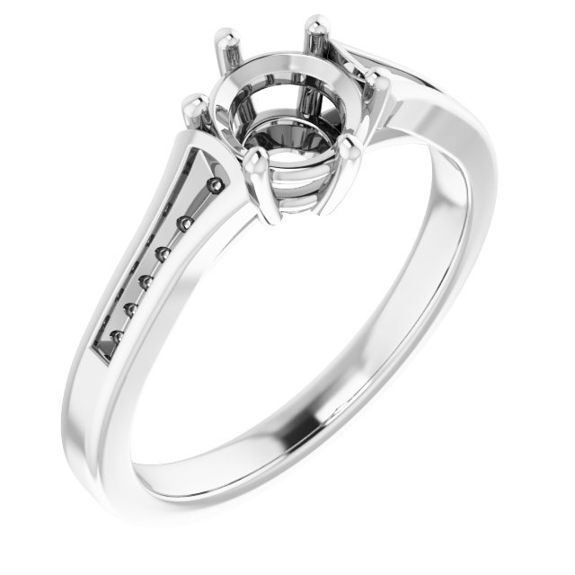 Accented Engagement Ring