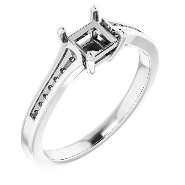 Accented Engagement Ring