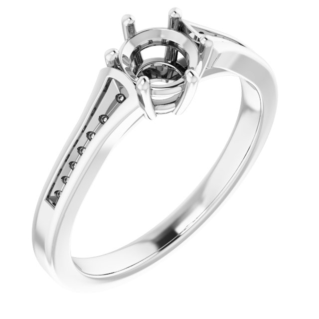 Accented Engagement Ring