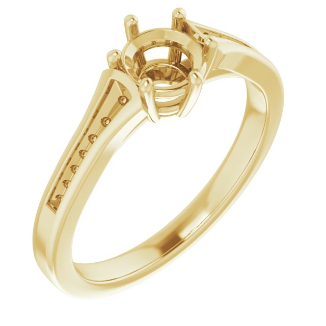 Accented Engagement Ring
