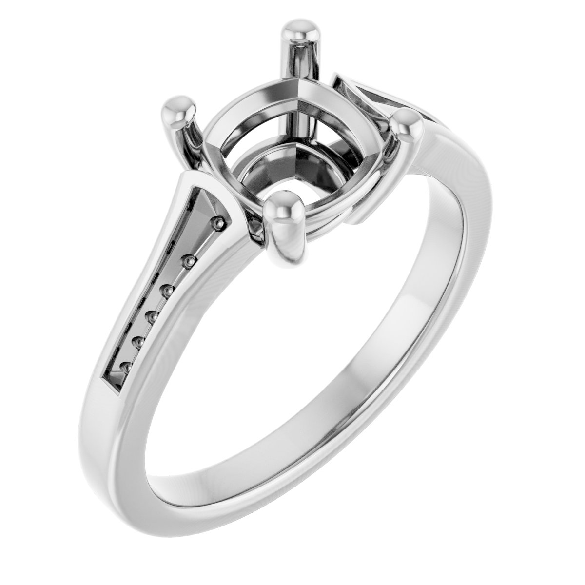 Accented Engagement Ring