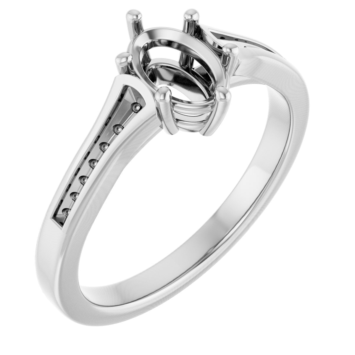 Accented Engagement Ring