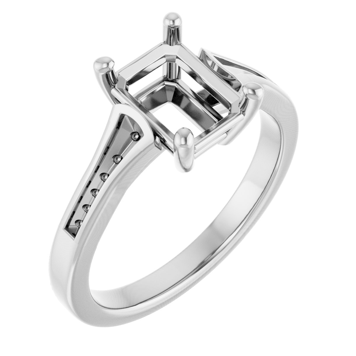 Accented Engagement Ring