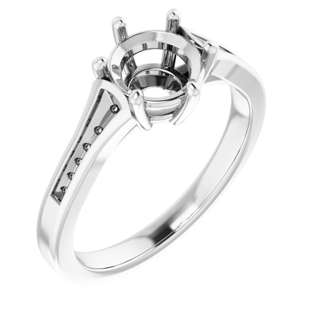 Accented Engagement Ring