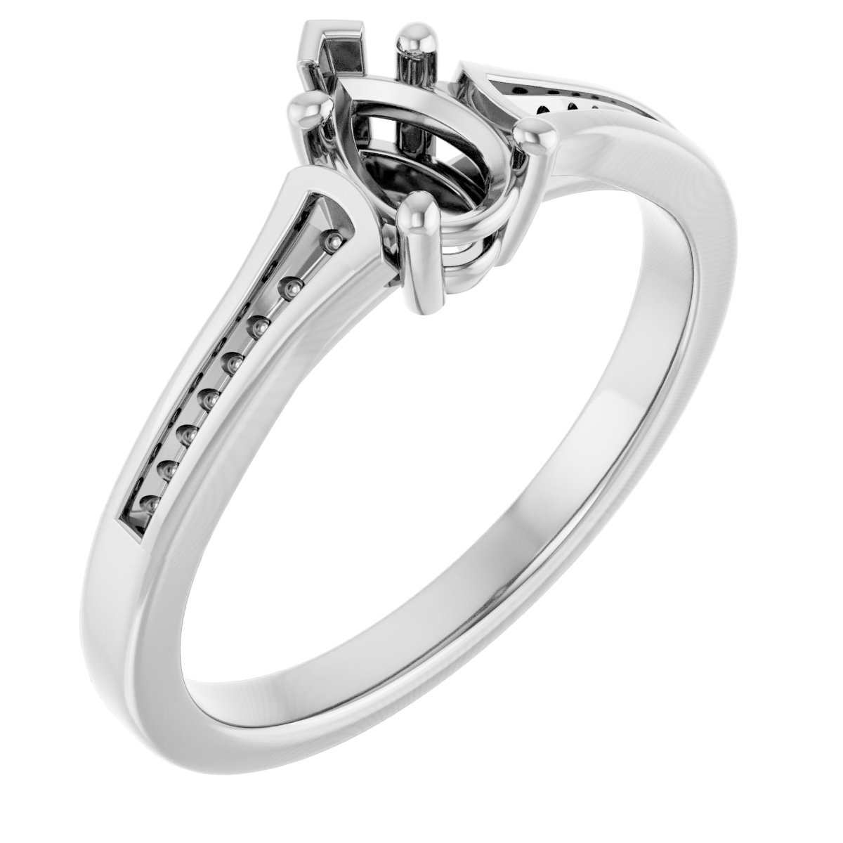 Accented Engagement Ring