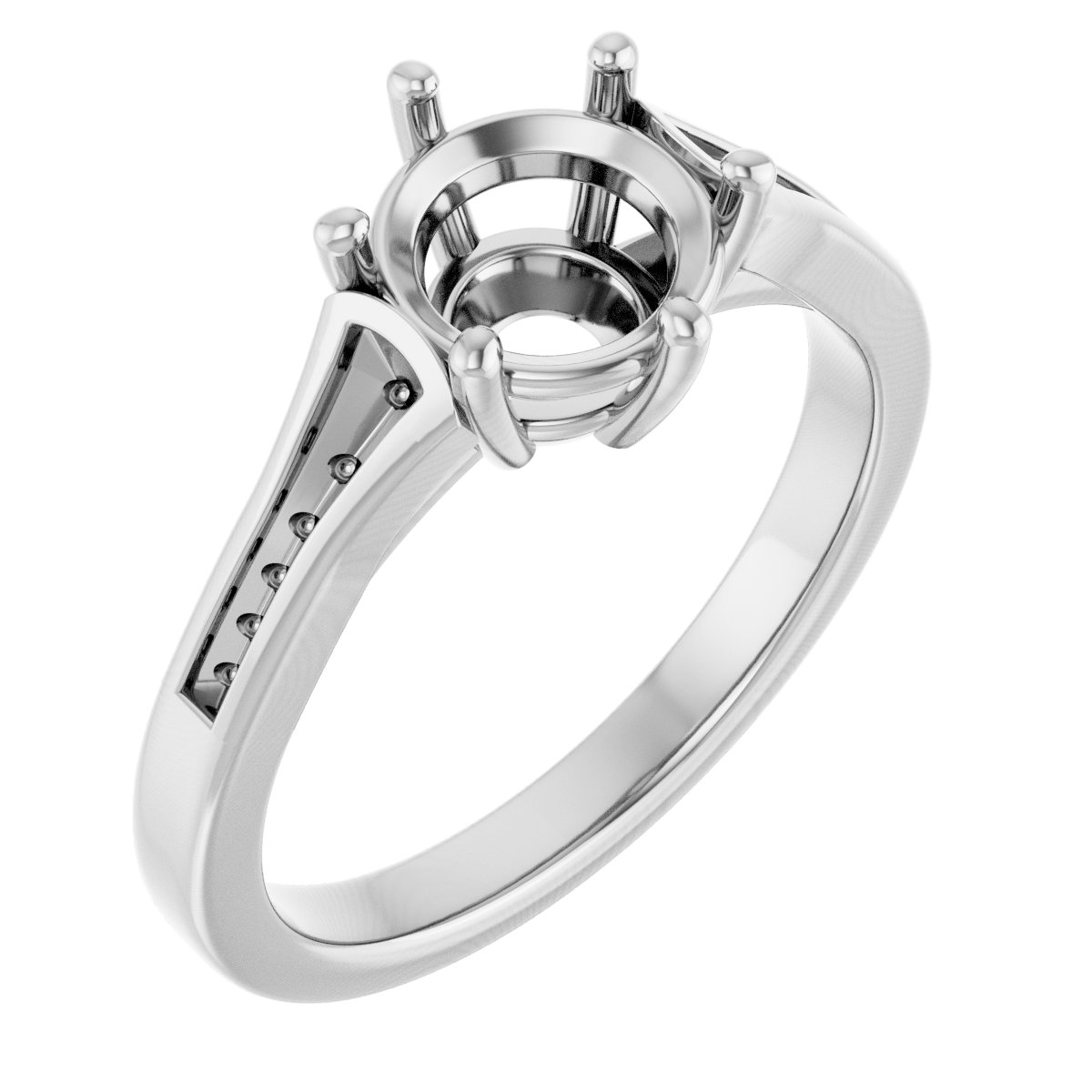 Accented Engagement Ring