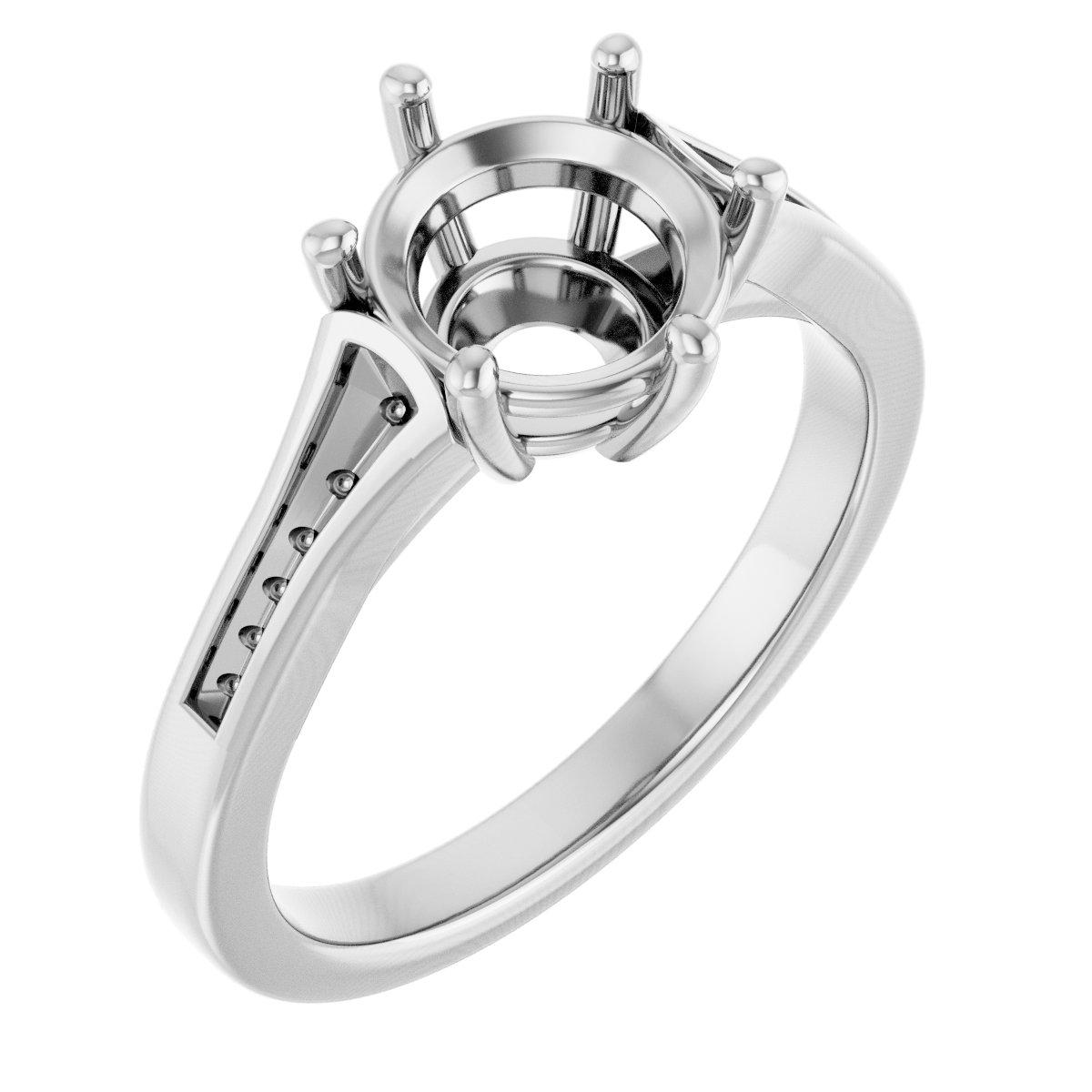 Accented Engagement Ring